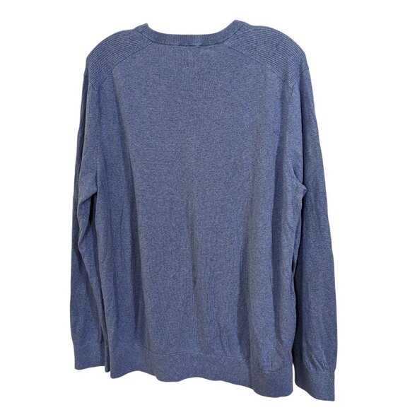 Banana Republic Mens XL Lightweight Silk Linen Sweater Knit Crewneck Light Blue - Picture 2 of 4